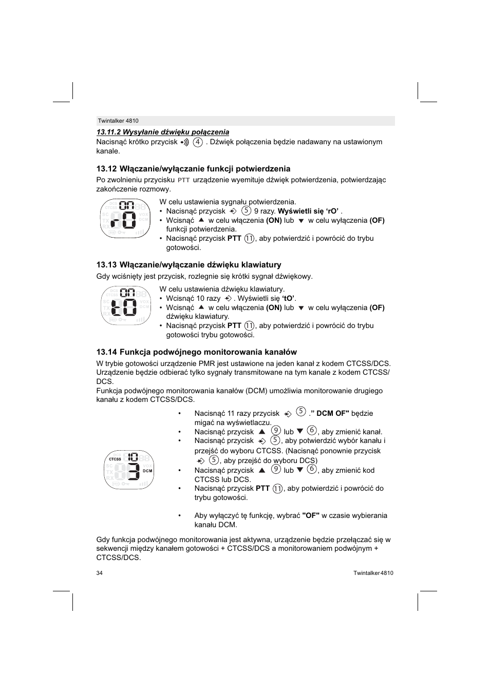 Silvercrest TWINTALKER 4810 User Manual | Page 34 / 148