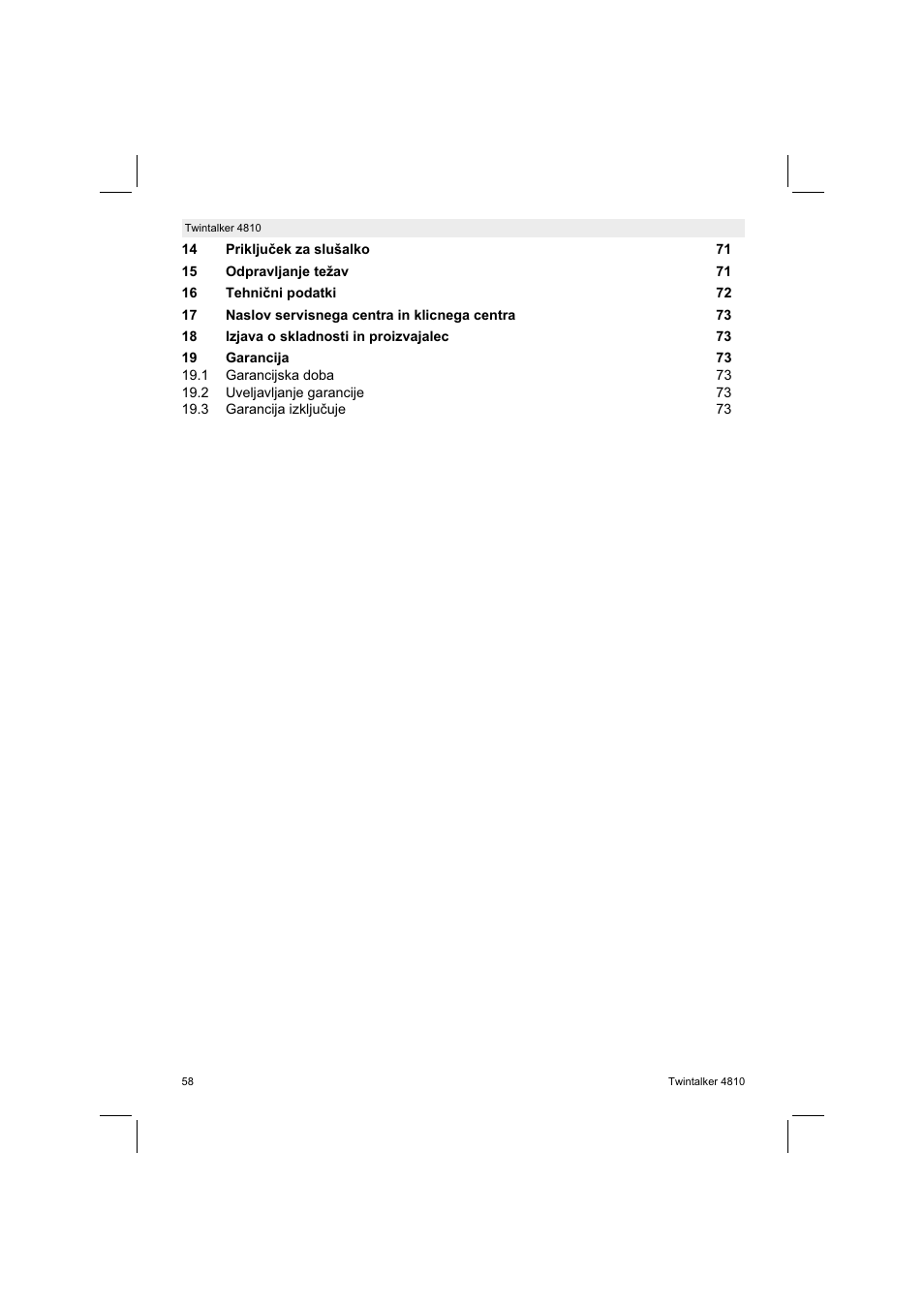 Silvercrest TWINTALKER 4810 User Manual | Page 58 / 148