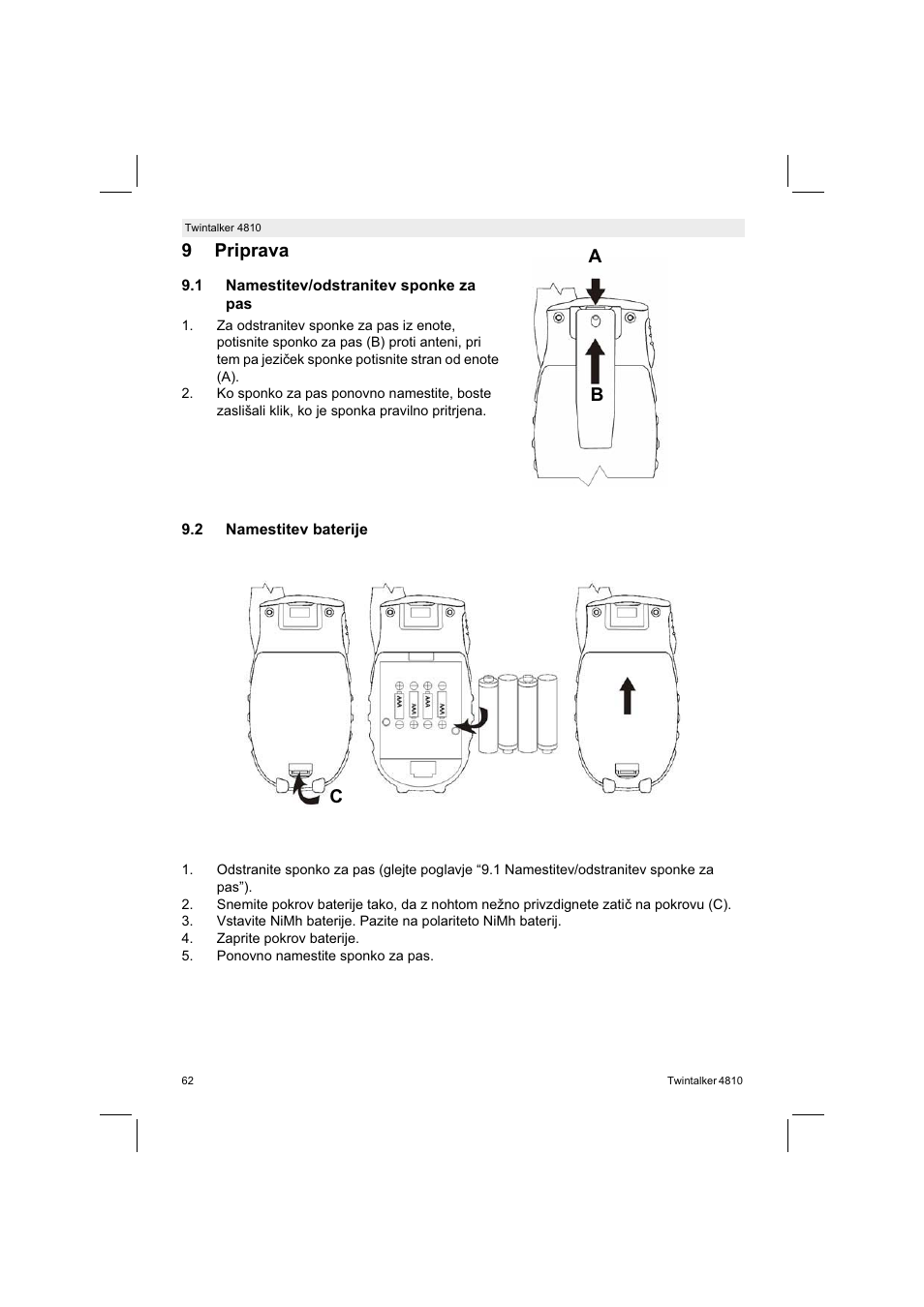 9priprava, Ab c | Silvercrest TWINTALKER 4810 User Manual | Page 62 / 148