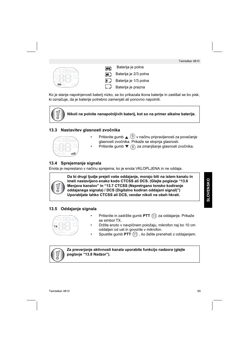 Silvercrest TWINTALKER 4810 User Manual | Page 65 / 148