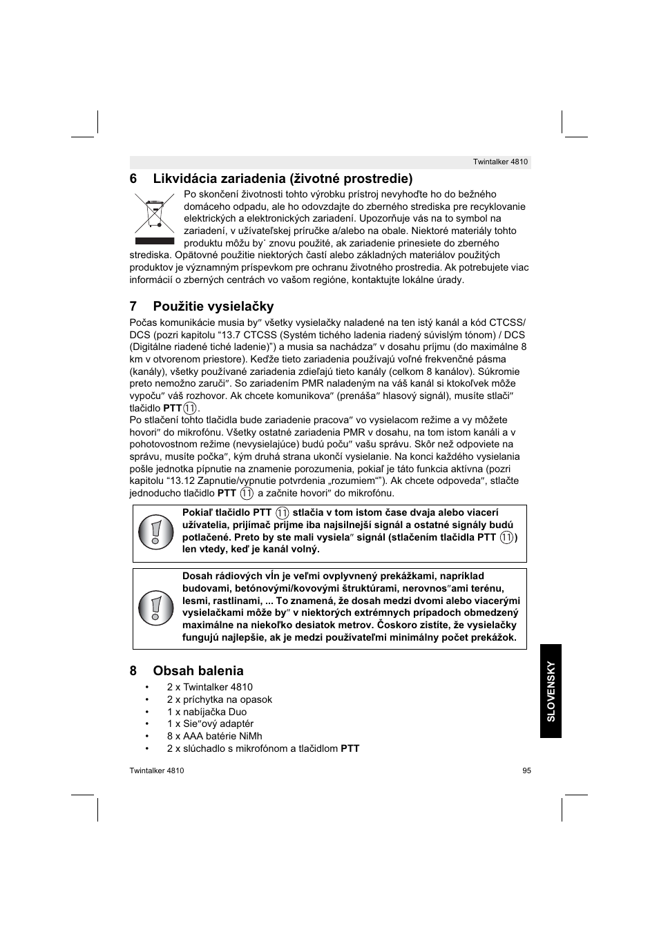 Silvercrest TWINTALKER 4810 User Manual | Page 95 / 148