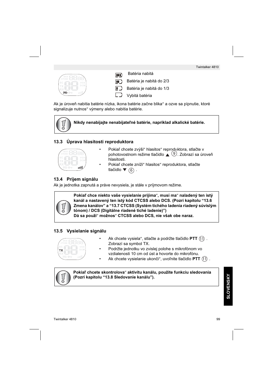 Silvercrest TWINTALKER 4810 User Manual | Page 99 / 148