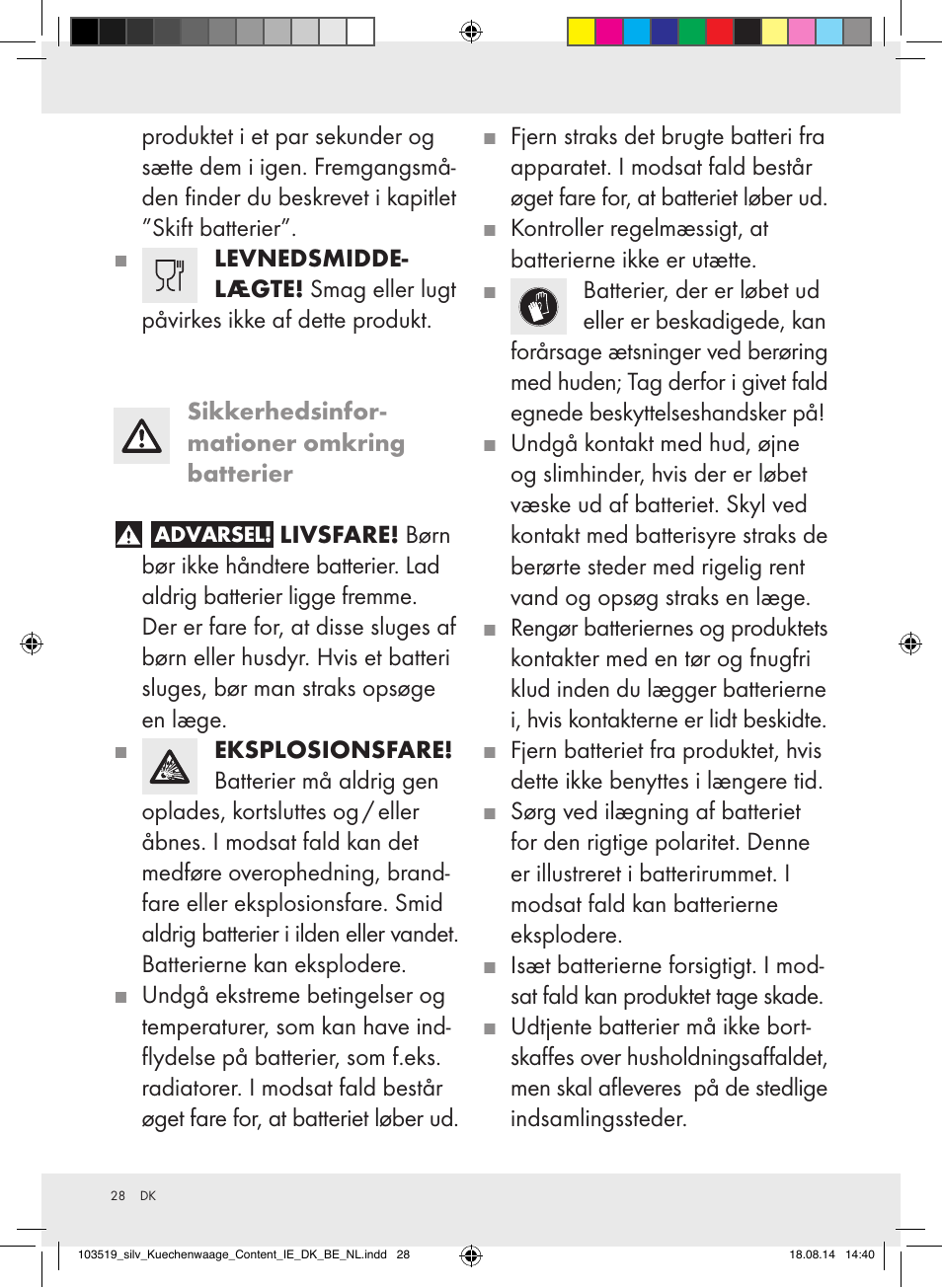 Silvercrest H14271A/H14271B/H14271C User Manual | Page 28 / 55