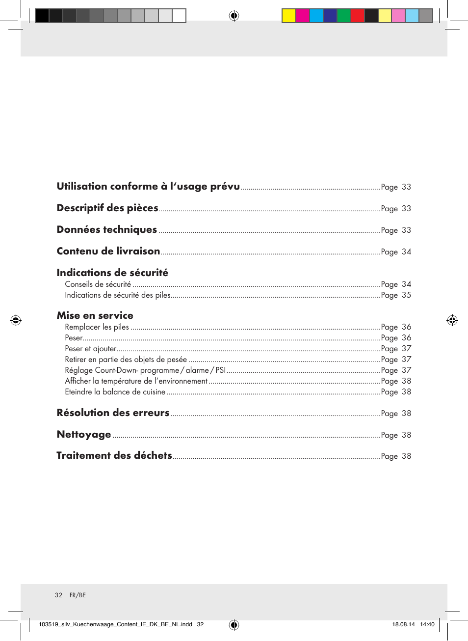 Silvercrest H14271A/H14271B/H14271C User Manual | Page 32 / 55