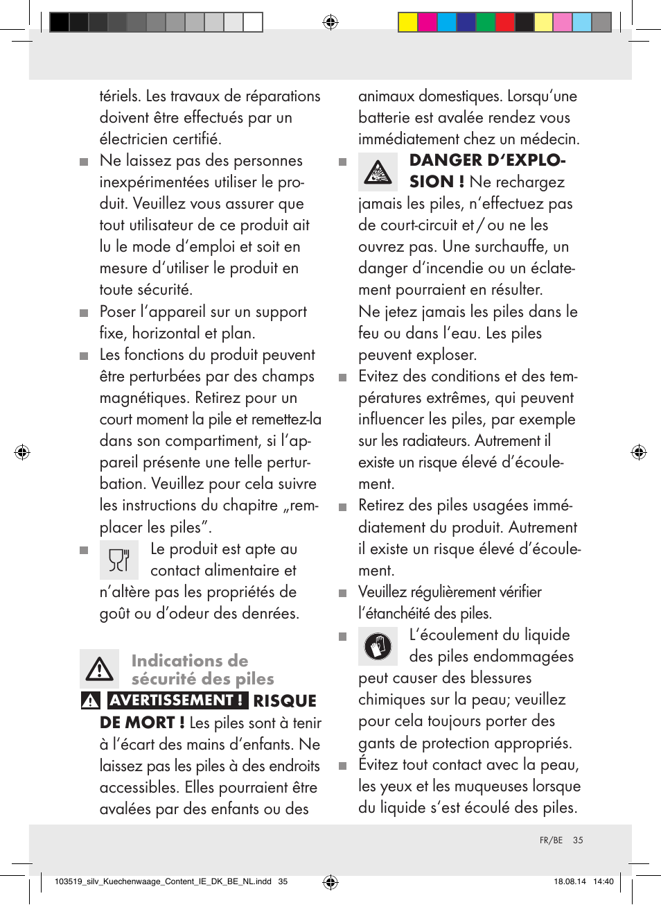 Silvercrest H14271A/H14271B/H14271C User Manual | Page 35 / 55