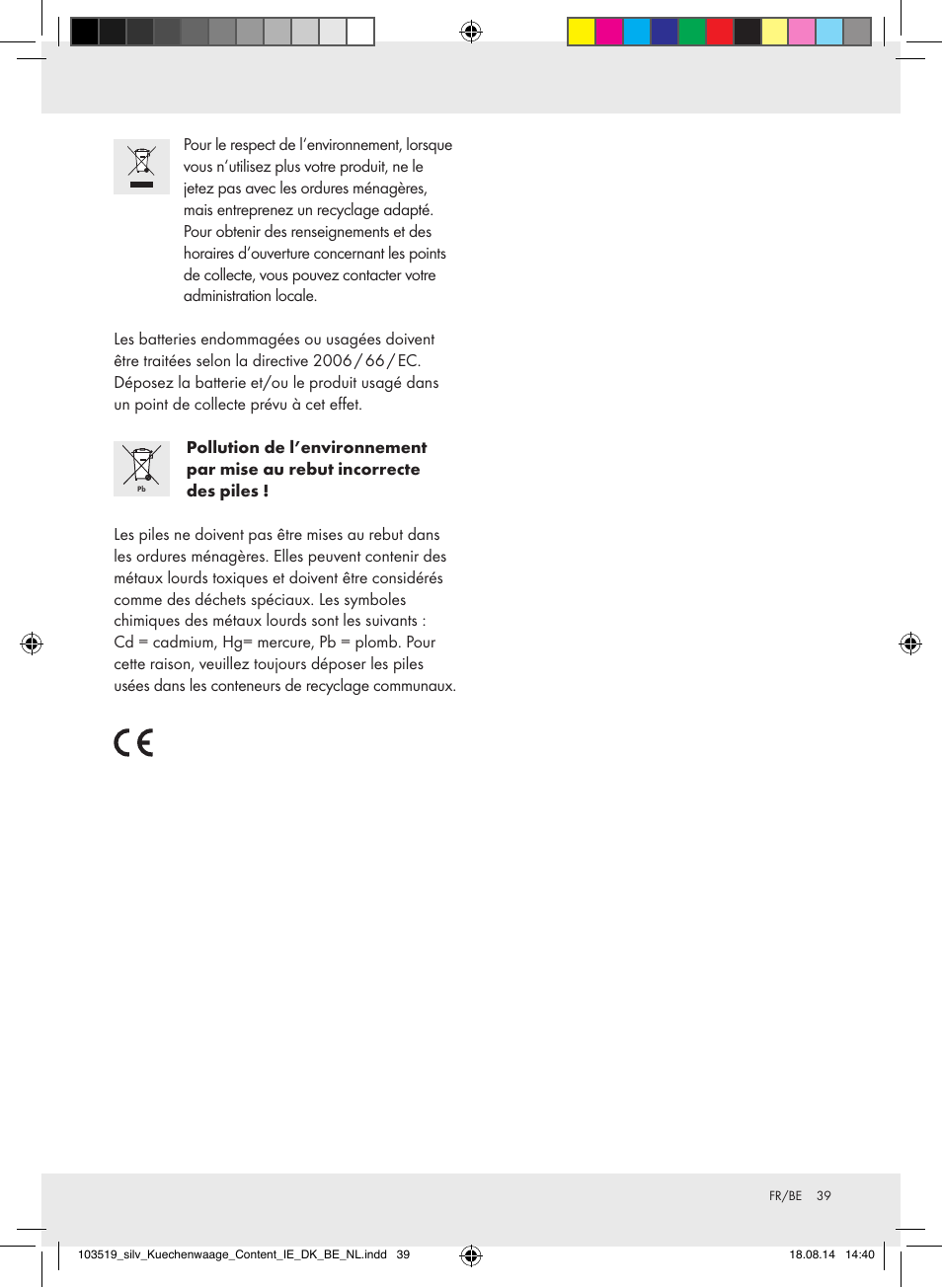 Silvercrest H14271A/H14271B/H14271C User Manual | Page 39 / 55