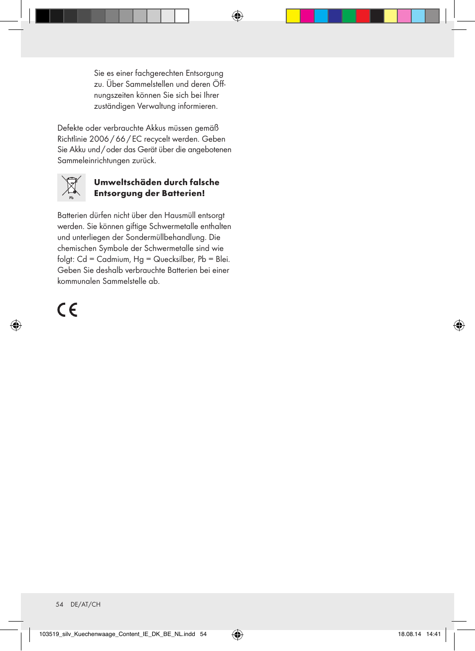 Silvercrest H14271A/H14271B/H14271C User Manual | Page 54 / 55