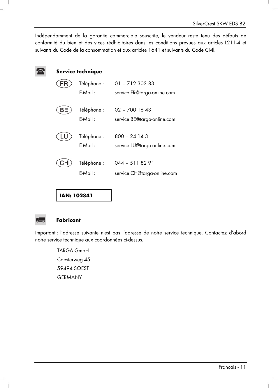 Silvercrest SKW EDS B2 User Manual | Page 13 / 34