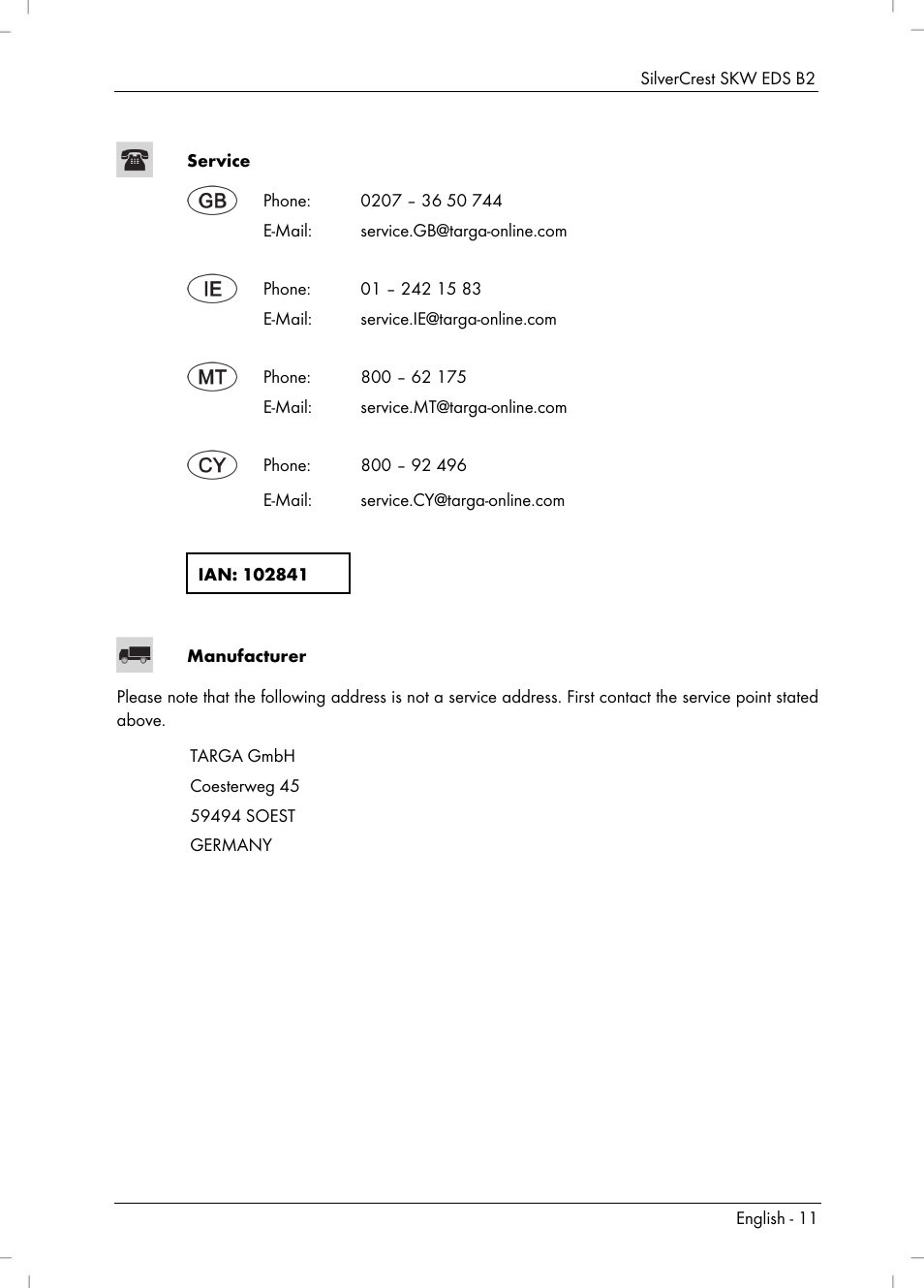 Silvercrest SKW EDS B2 User Manual | Page 13 / 54