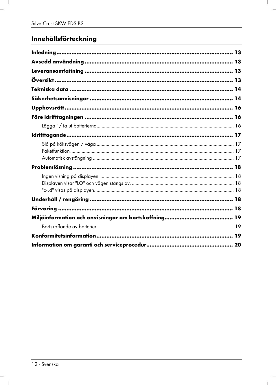Silvercrest SKW EDS B2 User Manual | Page 14 / 54