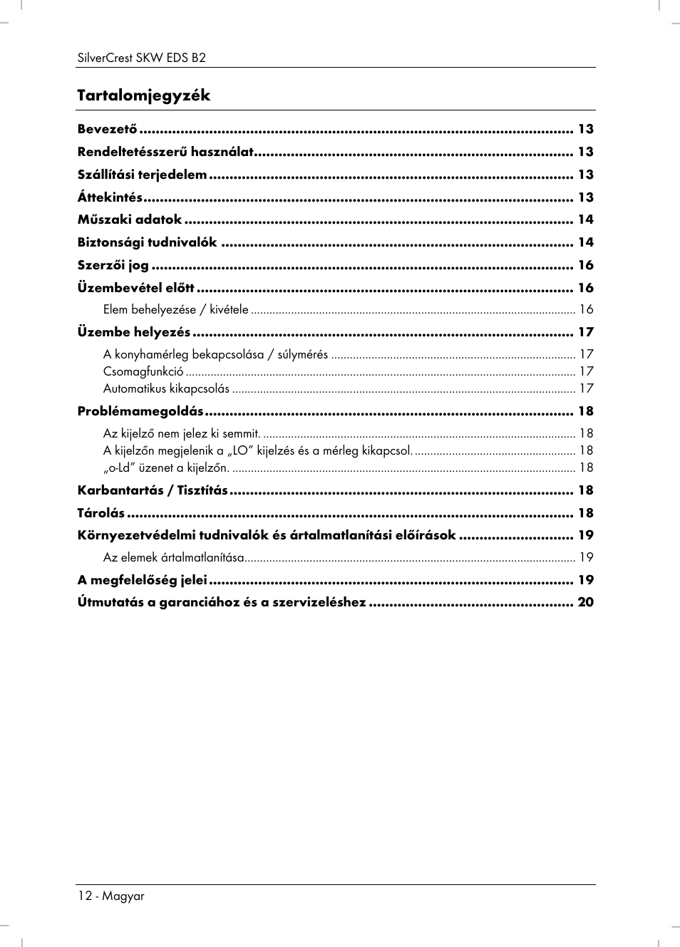 Silvercrest SKW EDS B2 User Manual | Page 14 / 54