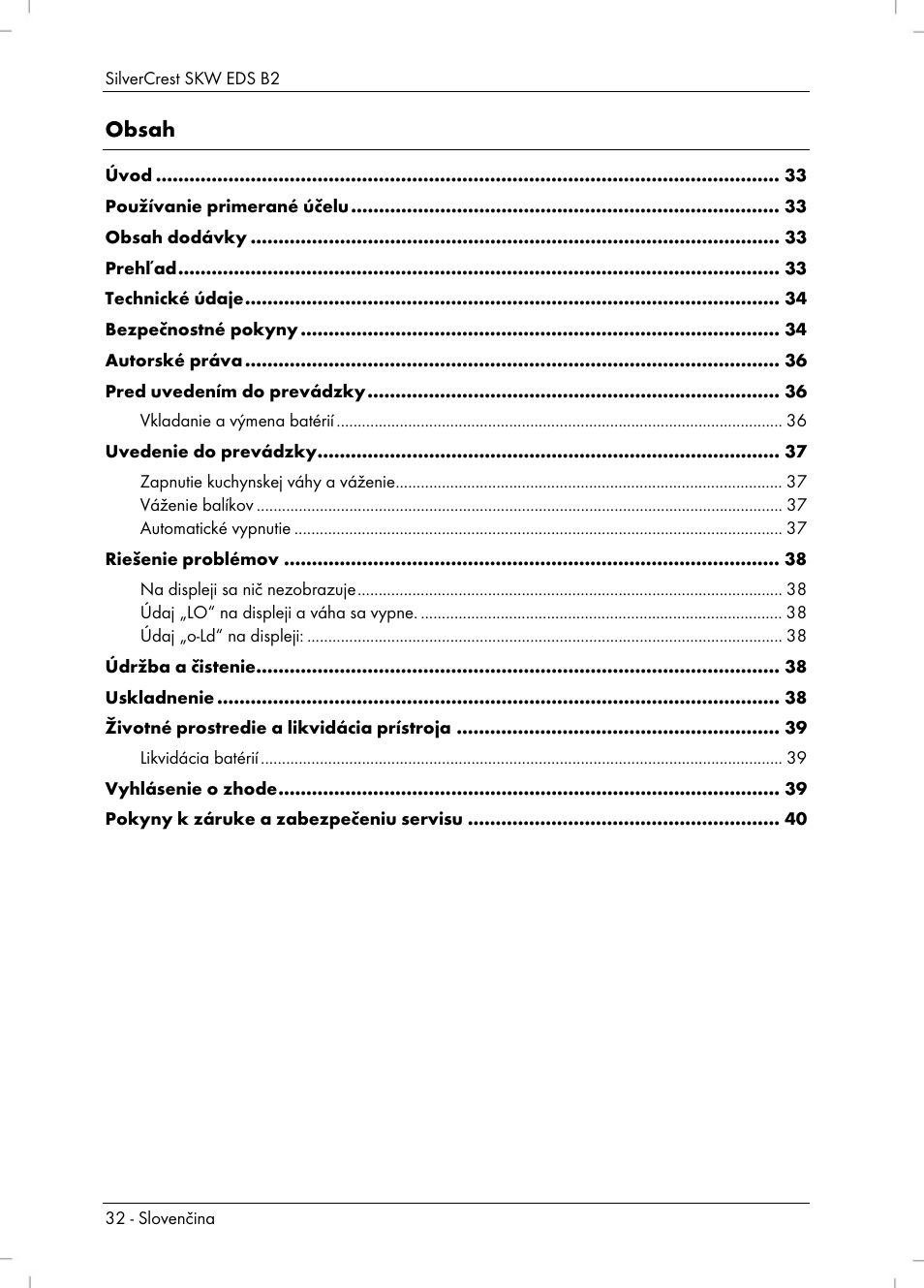 Silvercrest SKW EDS B2 User Manual | Page 34 / 54