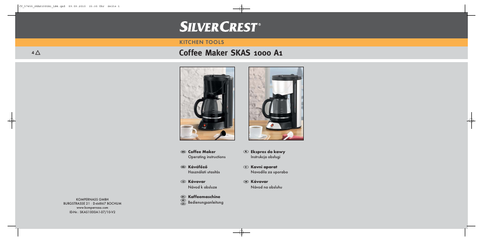 Silvercrest SKAS 1000 A1 User Manual | 58 pages