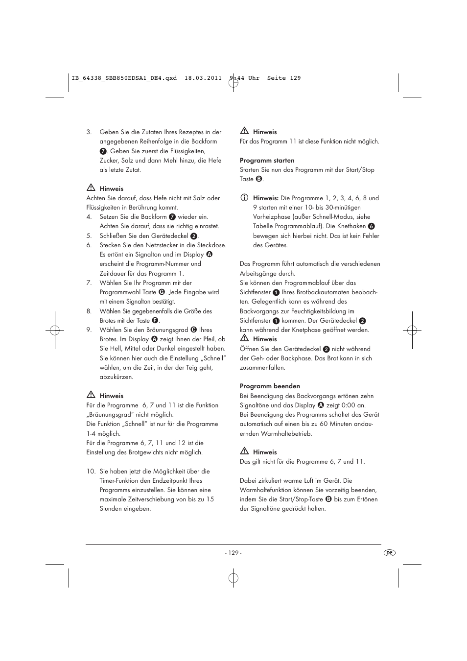 Silvercrest SBB 850 EDS A1 User Manual | Page 131 / 146