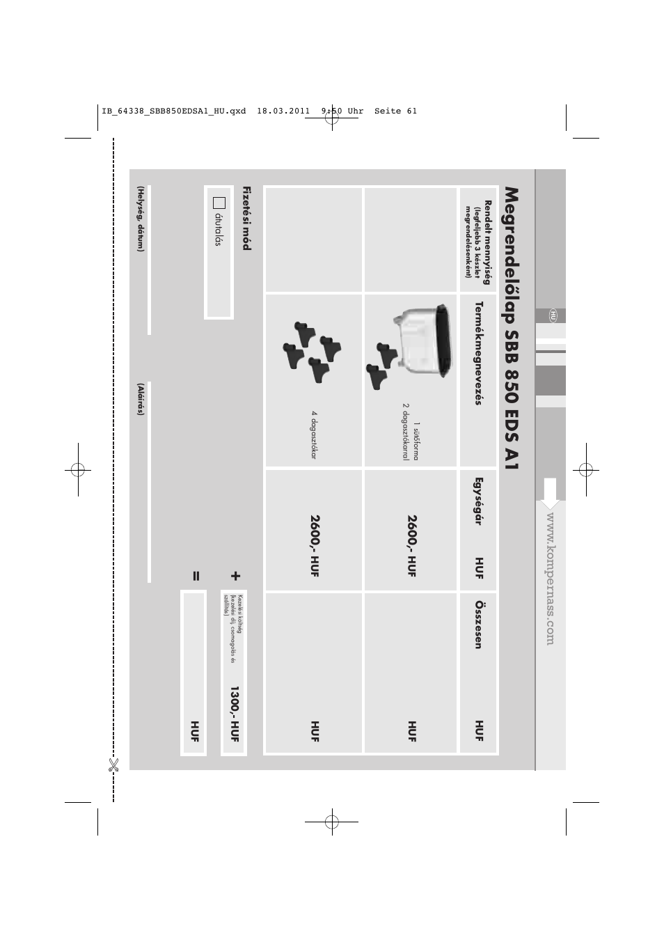 Megr endelőlap sbb 850 eds a1 | Silvercrest SBB 850 EDS A1 User Manual | Page 63 / 146
