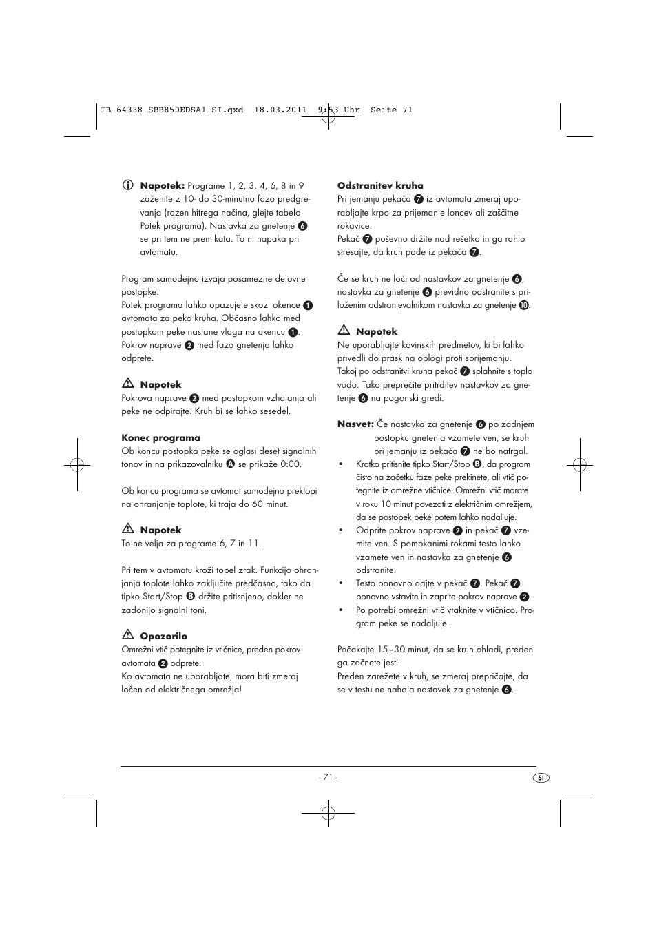 Silvercrest SBB 850 EDS A1 User Manual | Page 73 / 146