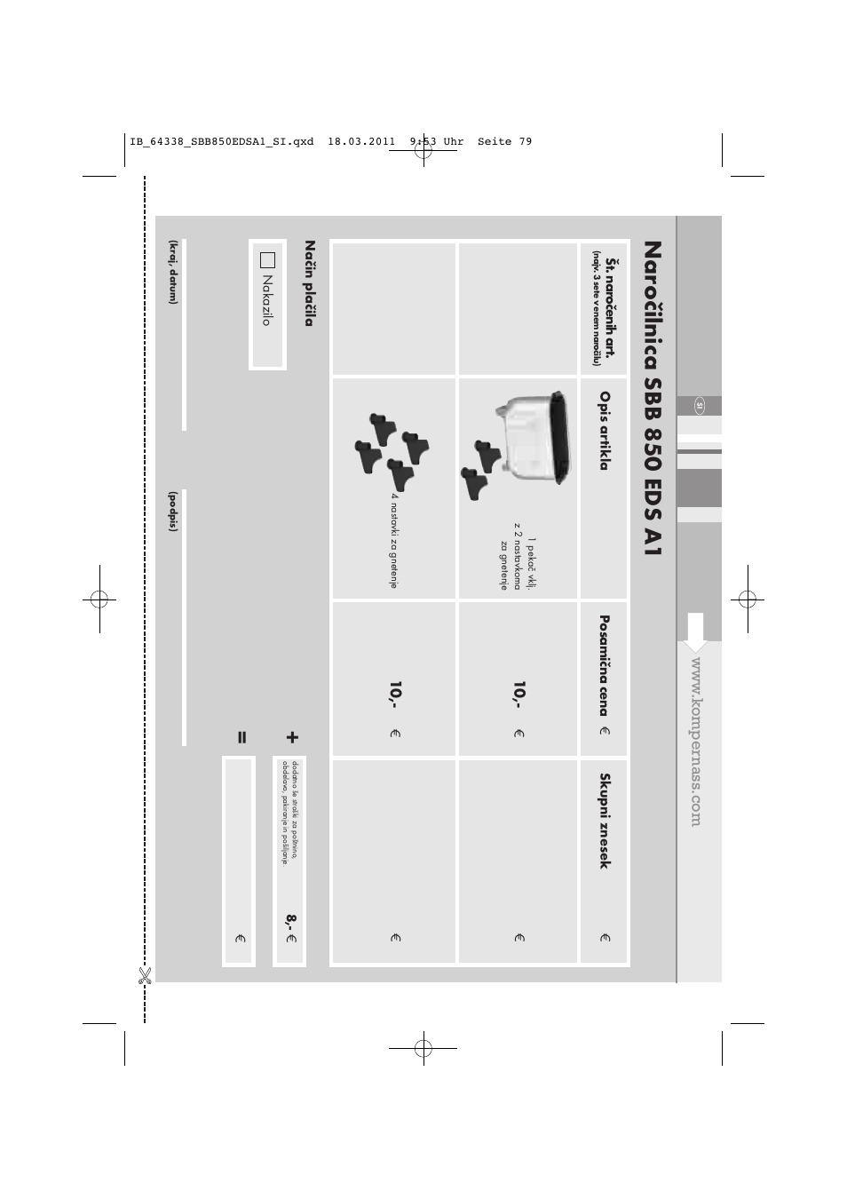 Nar očilnica sbb 850 eds a1 | Silvercrest SBB 850 EDS A1 User Manual | Page 81 / 146