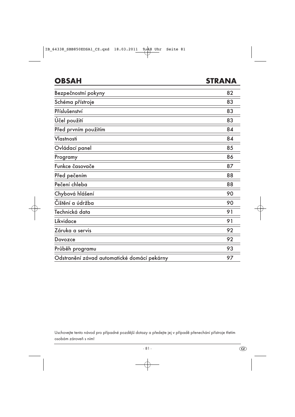 Silvercrest SBB 850 EDS A1 User Manual | Page 83 / 146