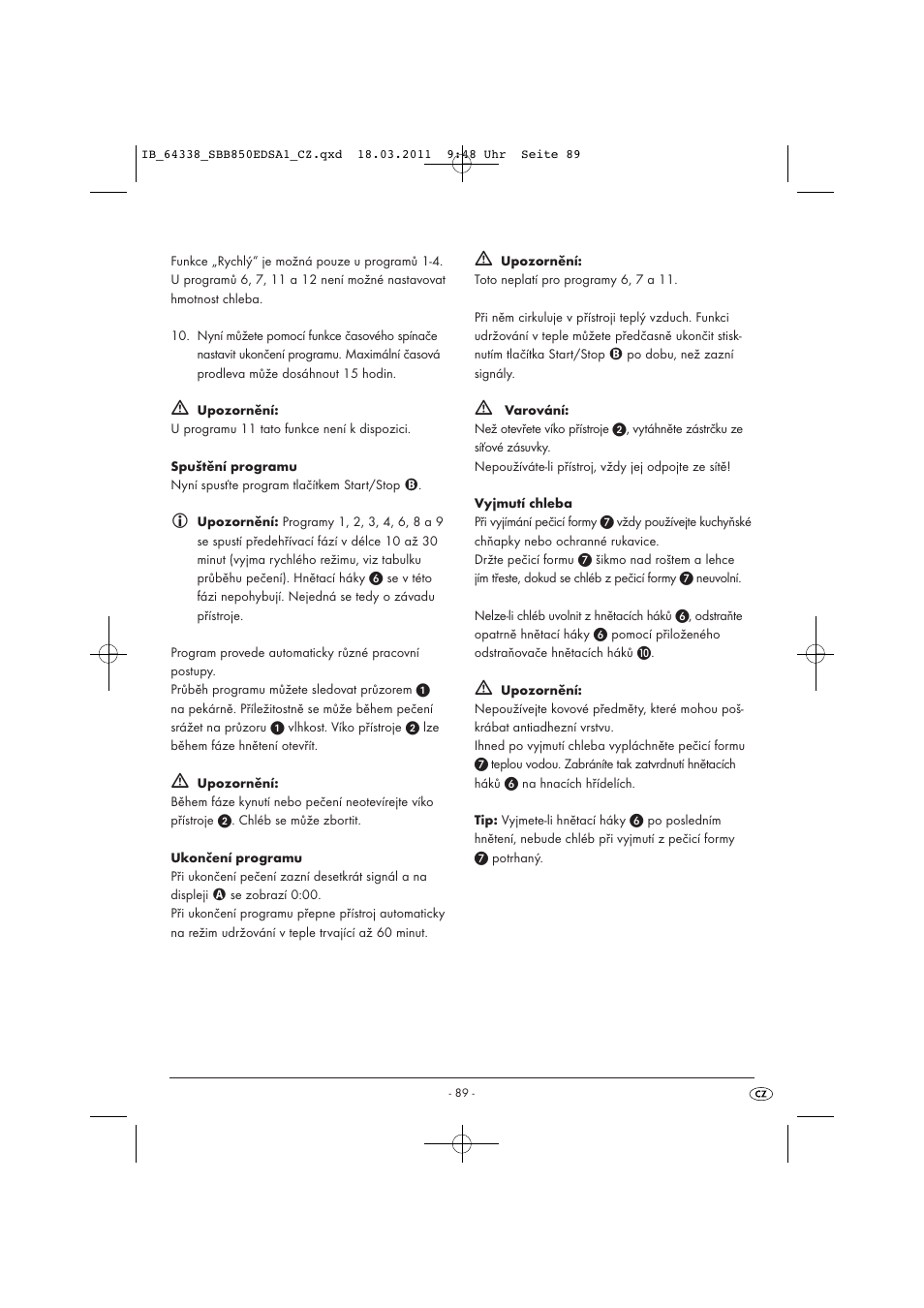 Silvercrest SBB 850 EDS A1 User Manual | Page 91 / 146