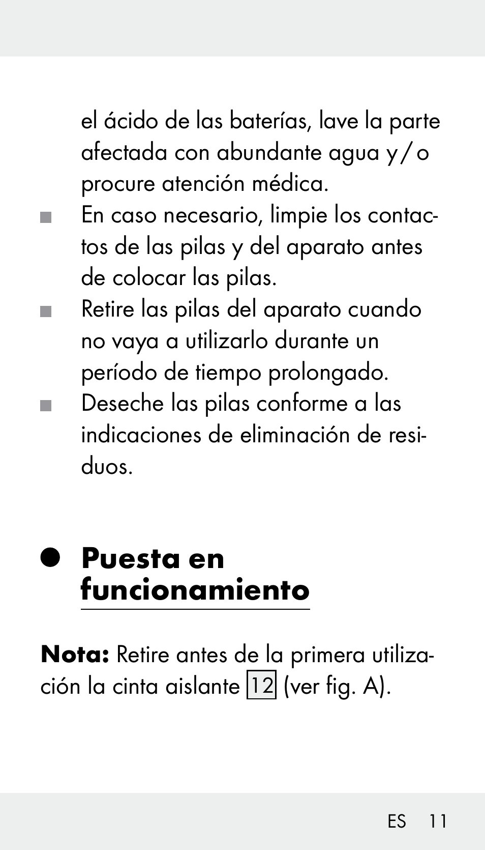 Puesta en funcionamiento | Silvercrest Z31894 User Manual | Page 11 / 90