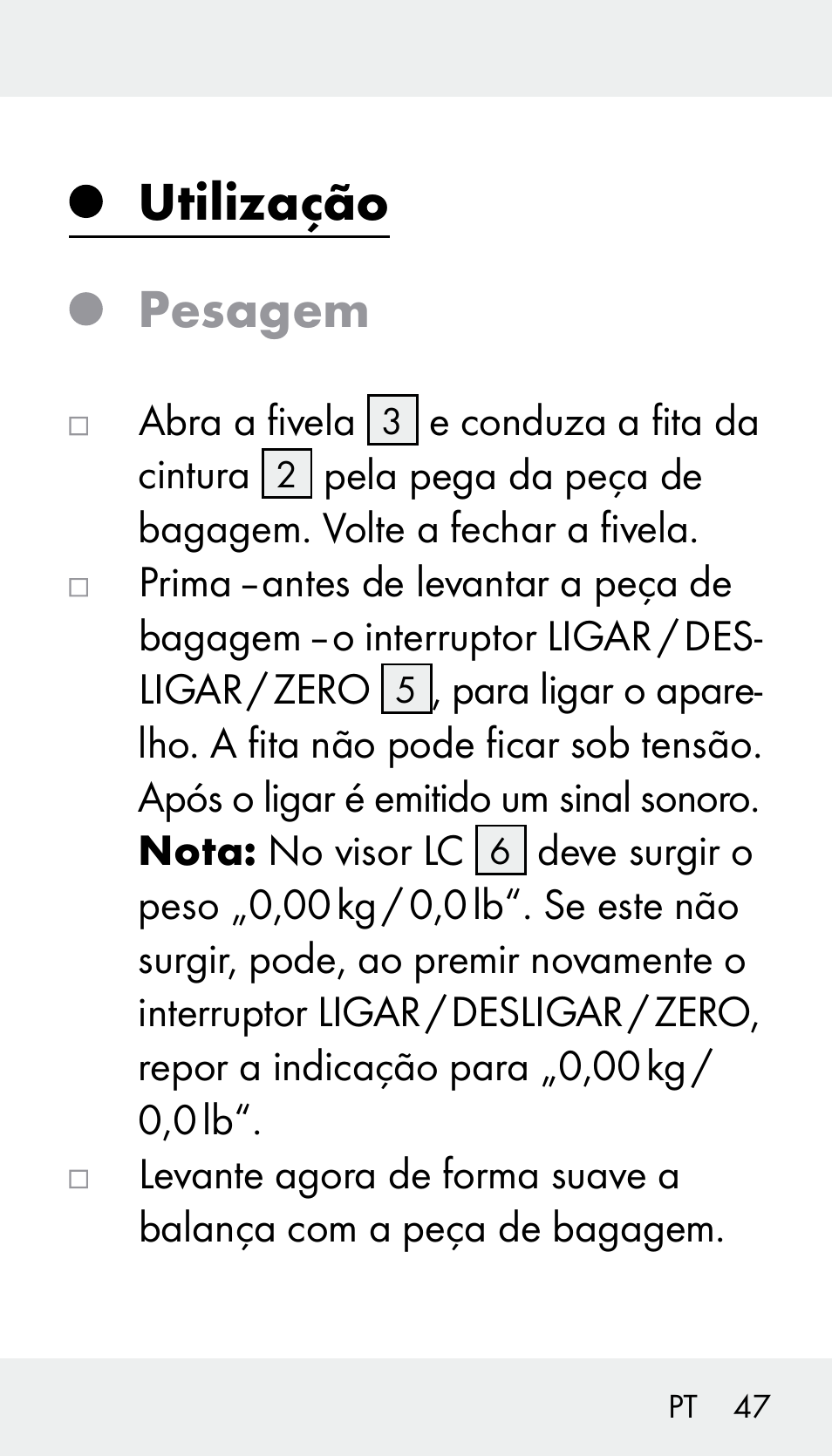 Utilização pesagem | Silvercrest Z31894 User Manual | Page 47 / 90