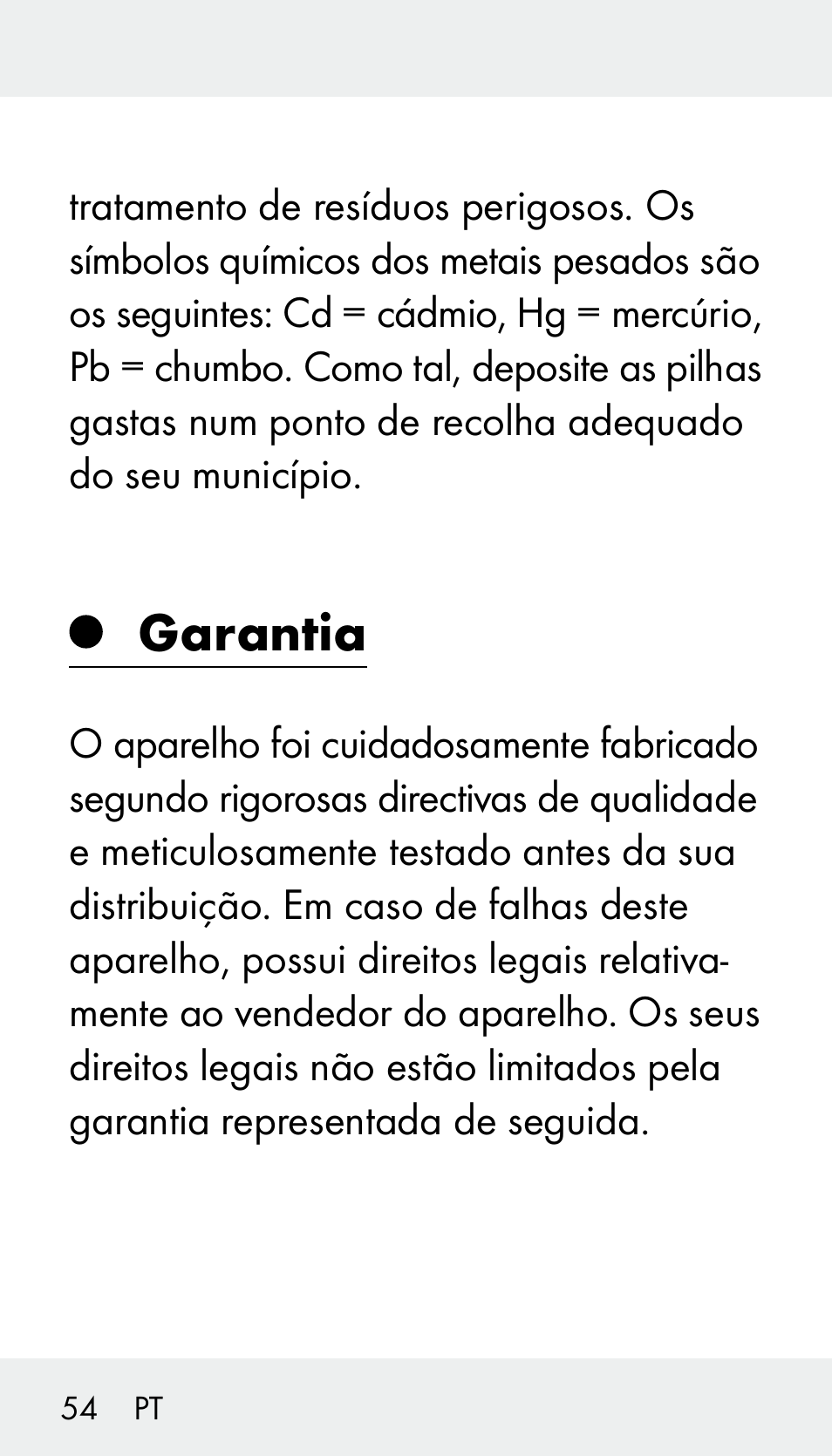 Garantia | Silvercrest Z31894 User Manual | Page 54 / 90