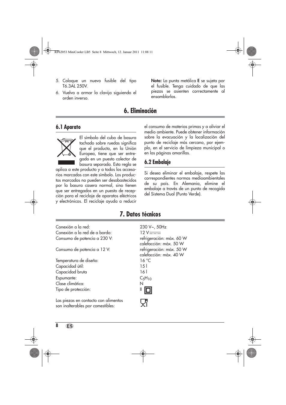 Eliminación, Datos técnicos, 1 aparato | 2 embalaje | Silvercrest SMK 15 A1 User Manual | Page 10 / 42