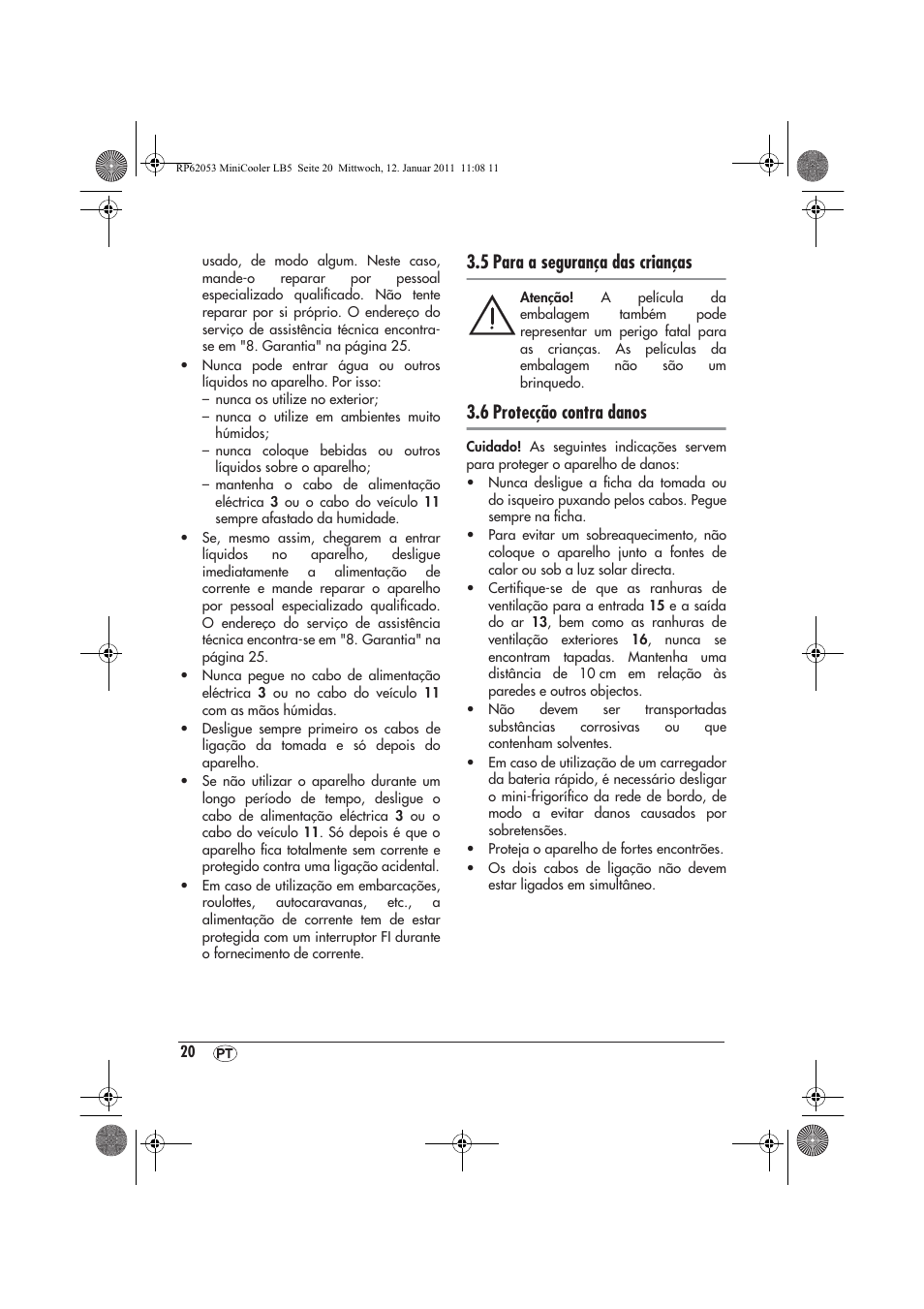 5 para a segurança das crianças, 6 protecção contra danos | Silvercrest SMK 15 A1 User Manual | Page 22 / 42