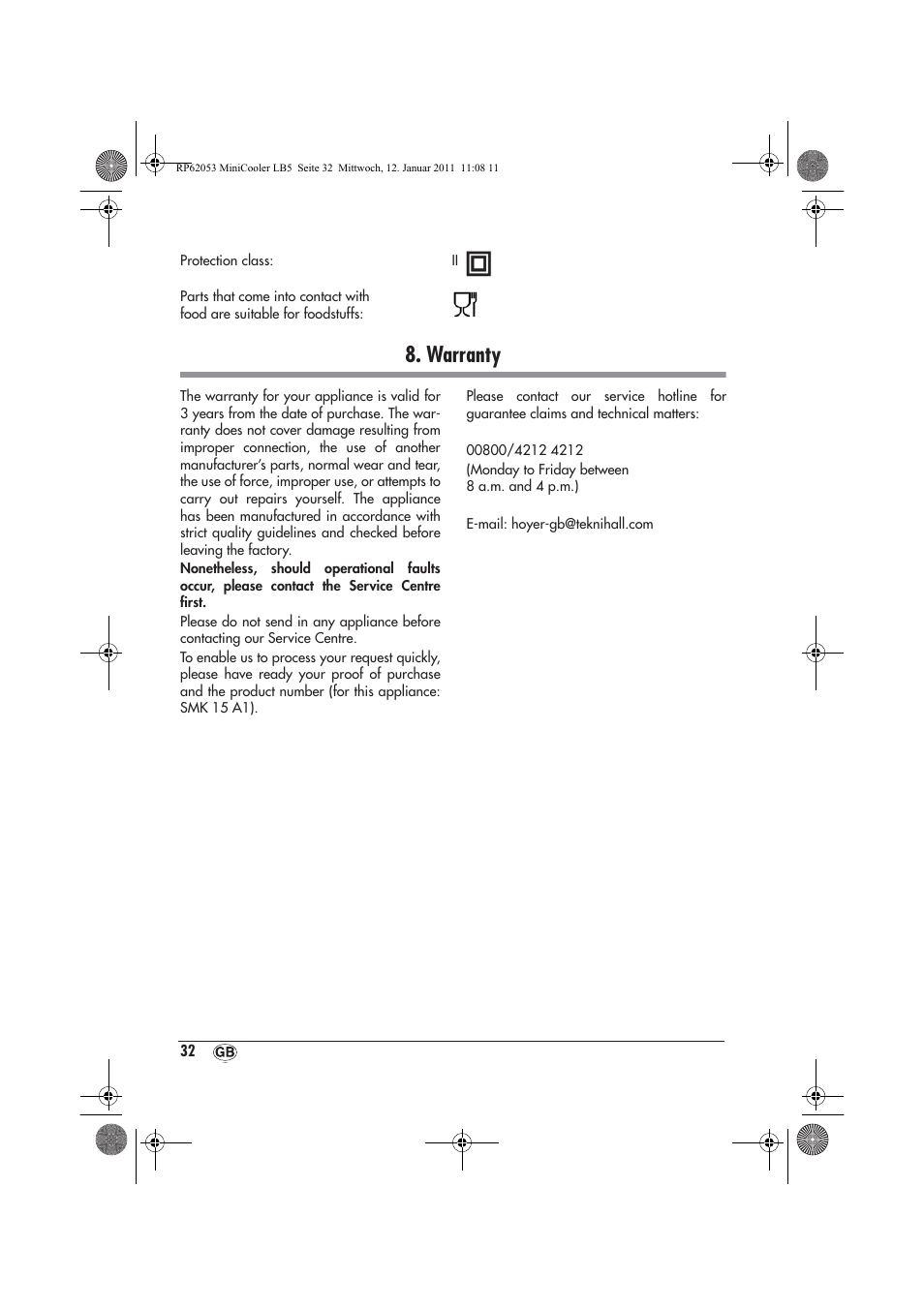 Warranty | Silvercrest SMK 15 A1 User Manual | Page 34 / 42