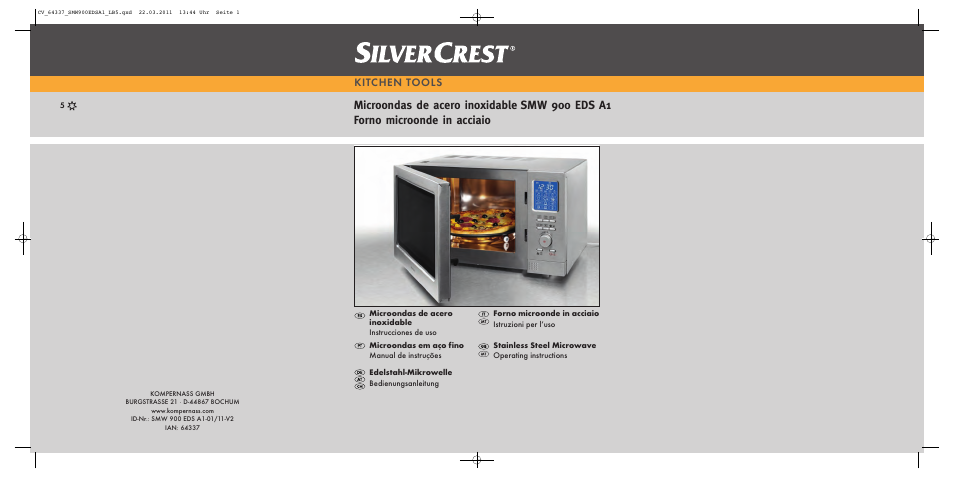 Silvercrest SMW 900 EDS A1 User Manual | 123 pages