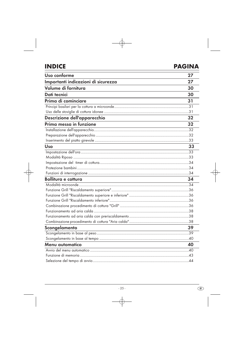 Indice pagina | Silvercrest SMW 900 EDS A1 User Manual | Page 27 / 123