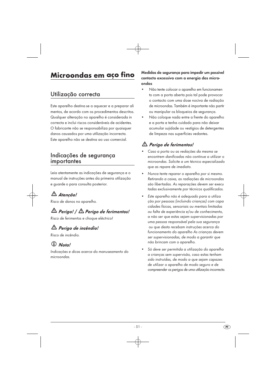 Microondas em aço fino, Utilização correcta, Indicações de segurança importantes | Silvercrest SMW 900 EDS A1 User Manual | Page 53 / 123