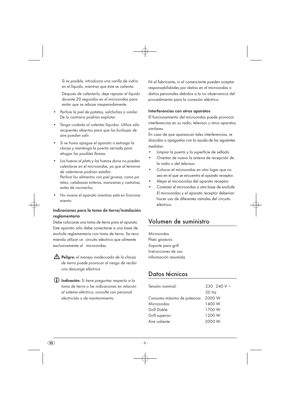 Volumen de suministro, Datos técnicos | Silvercrest SMW 900 EDS A1 User Manual | Page 8 / 123