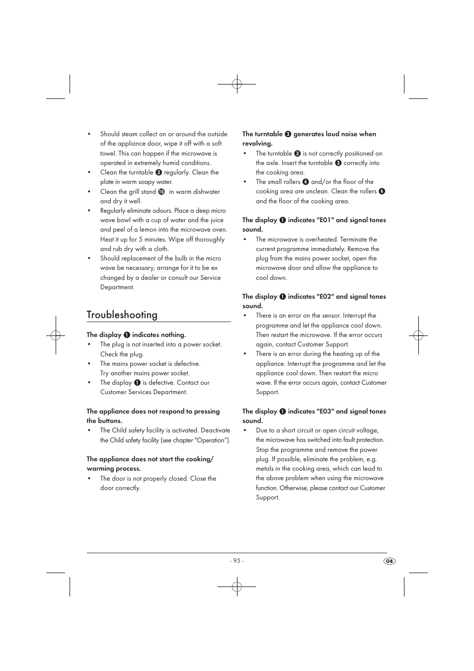 Troubleshooting | Silvercrest SMW 900 EDS A1 User Manual | Page 97 / 123