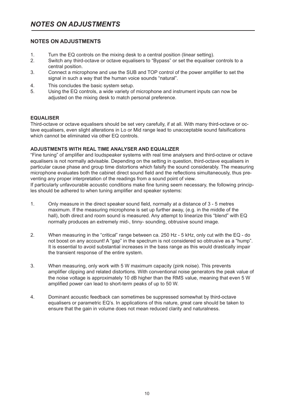 Dynacord System Power Amp Xa 4000 User Manual | Page 10 / 48