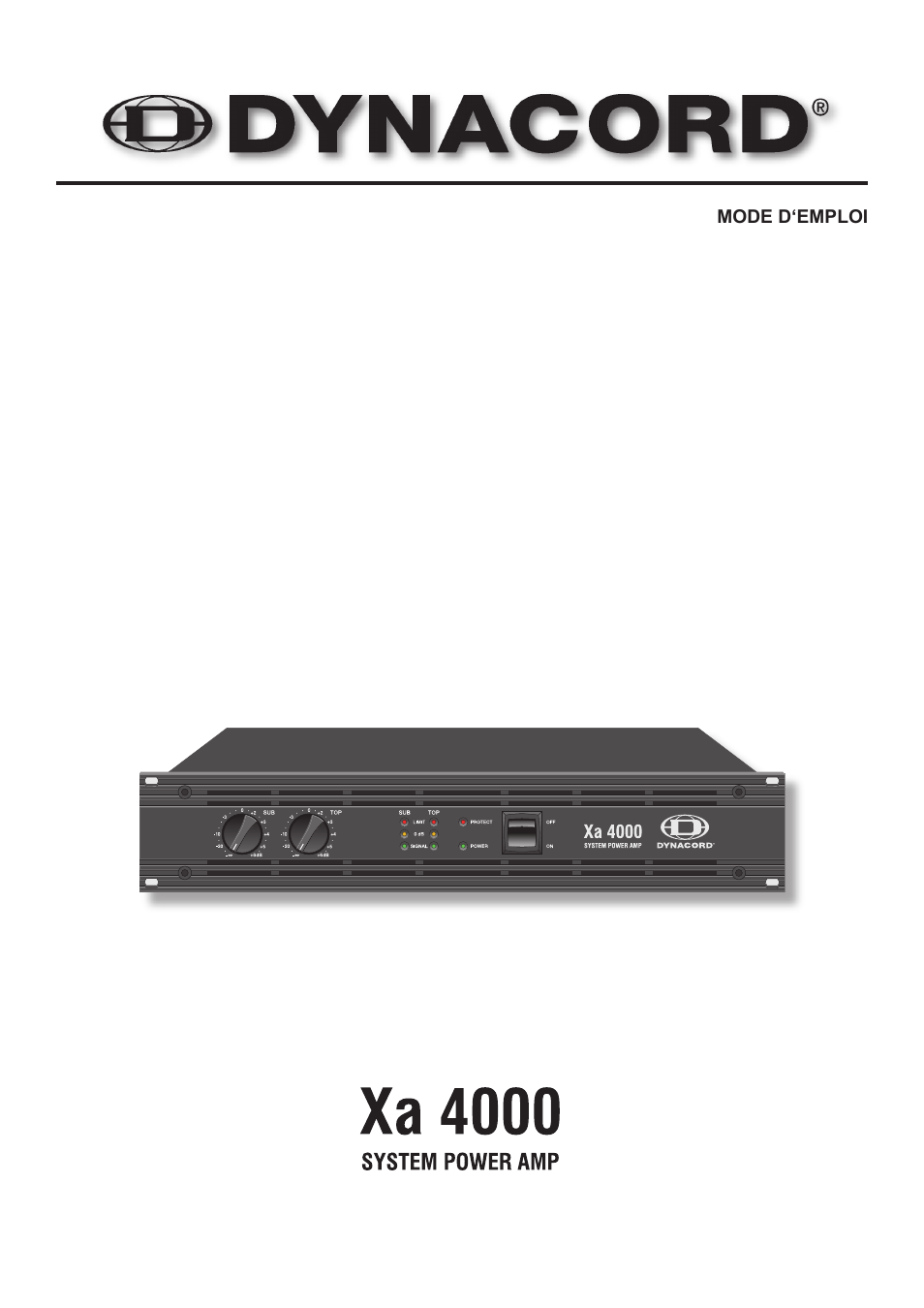 Dynacord System Power Amp Xa 4000 User Manual | Page 29 / 48