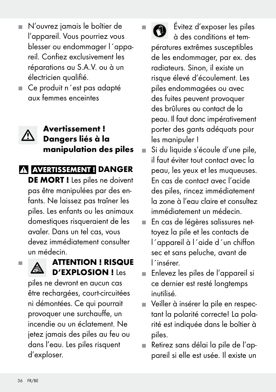 Silvercrest 103803-14-01/103803-14-02 User Manual | Page 36 / 57