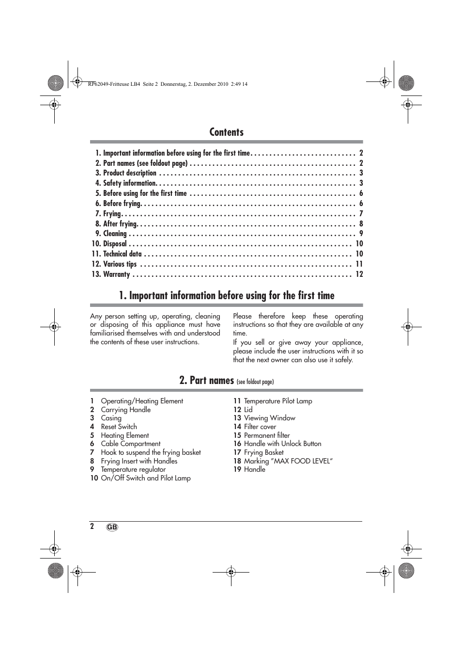 Silvercrest SEF 2100 A1 User Manual | Page 4 / 86