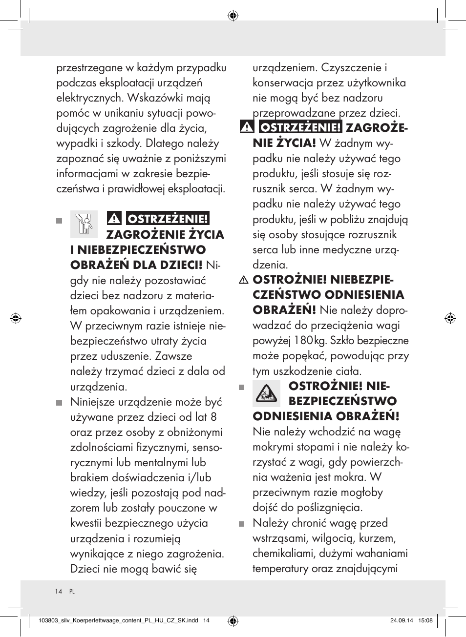 Silvercrest 103803-14-01/103803-14-02 User Manual | Page 14 / 57