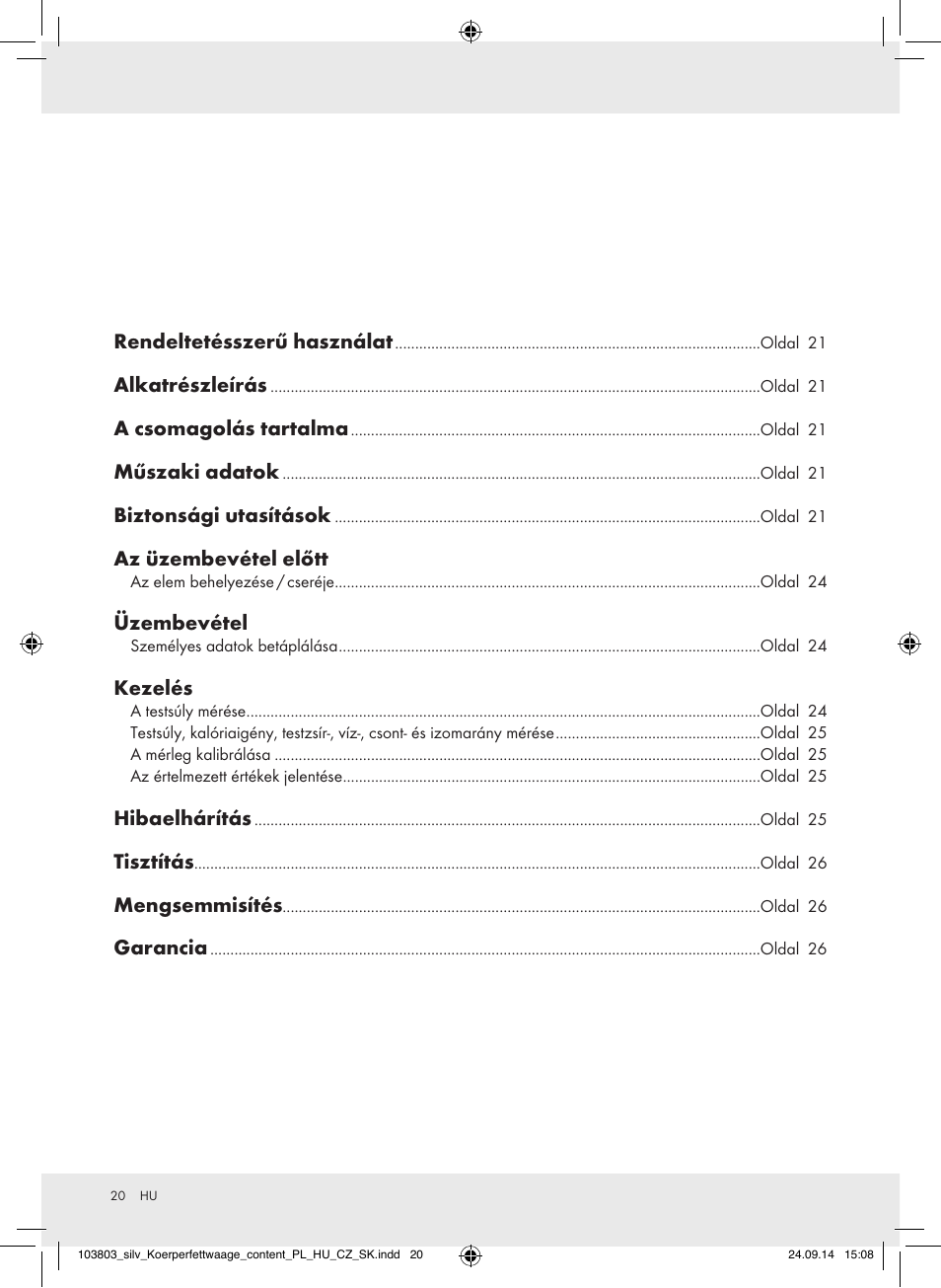 Silvercrest 103803-14-01/103803-14-02 User Manual | Page 20 / 57