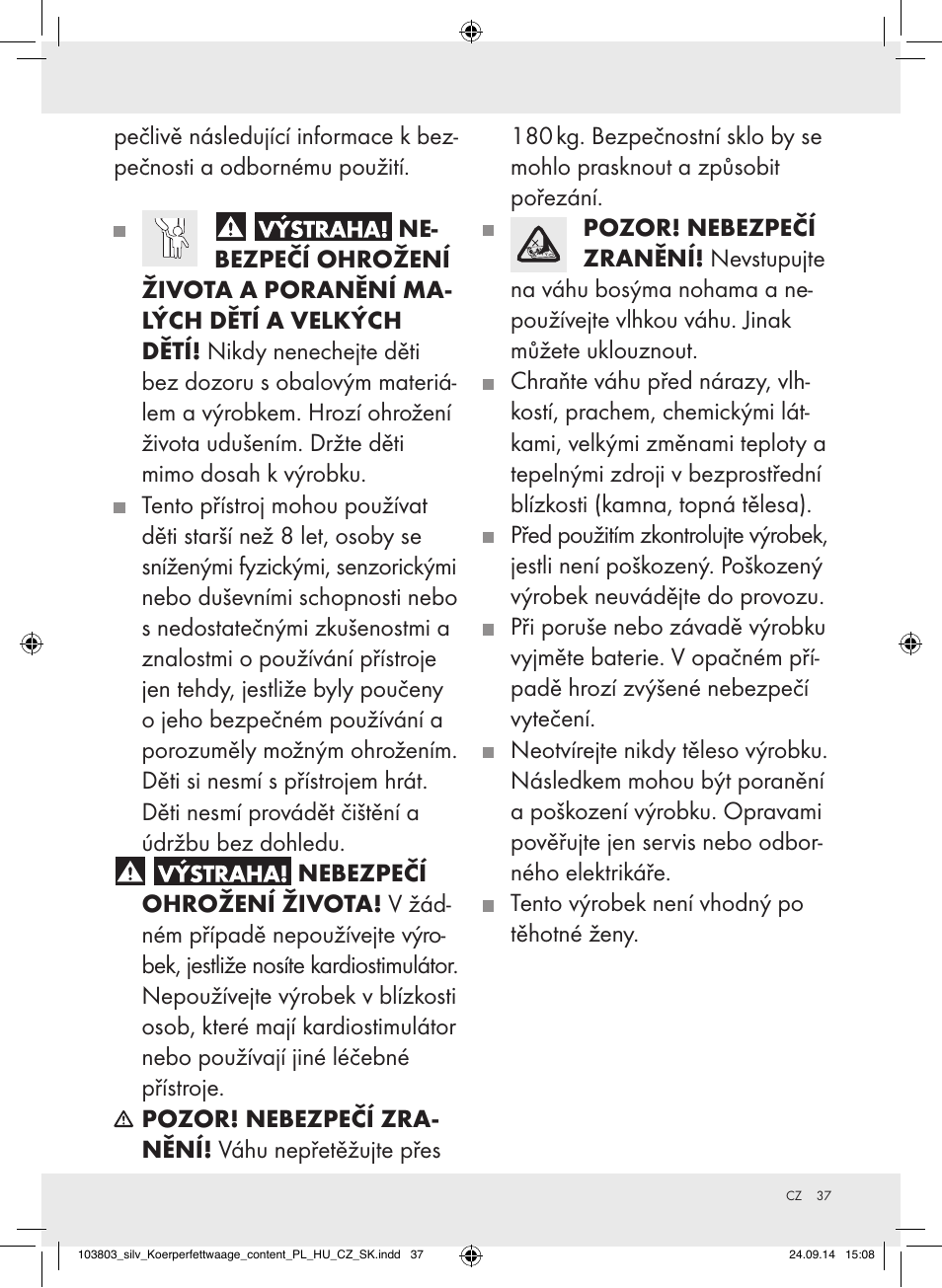 Silvercrest 103803-14-01/103803-14-02 User Manual | Page 37 / 57