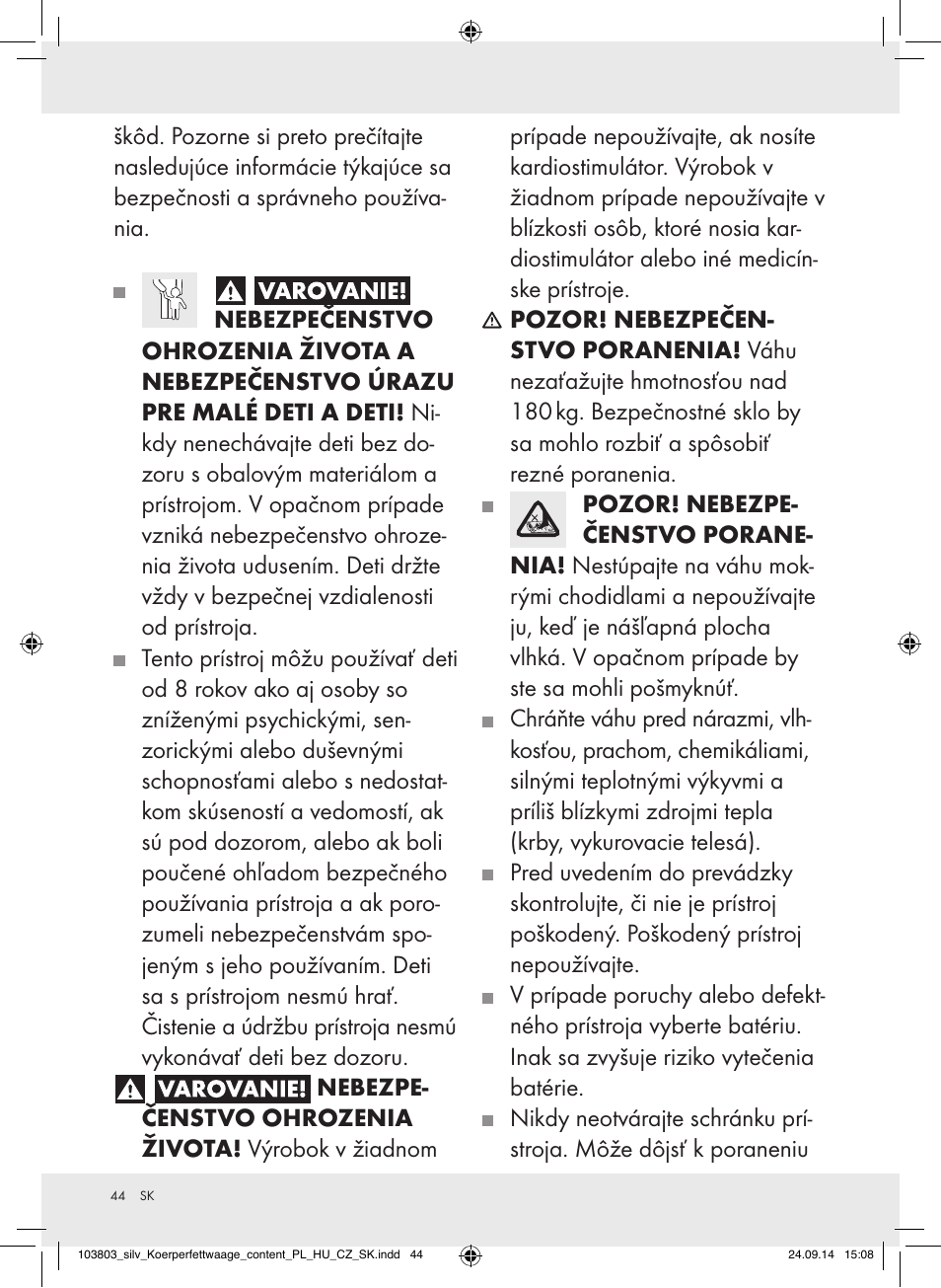 Silvercrest 103803-14-01/103803-14-02 User Manual | Page 44 / 57