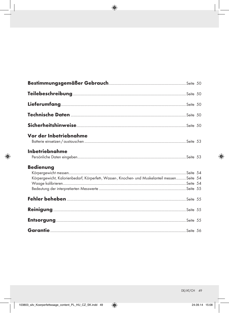 Silvercrest 103803-14-01/103803-14-02 User Manual | Page 49 / 57