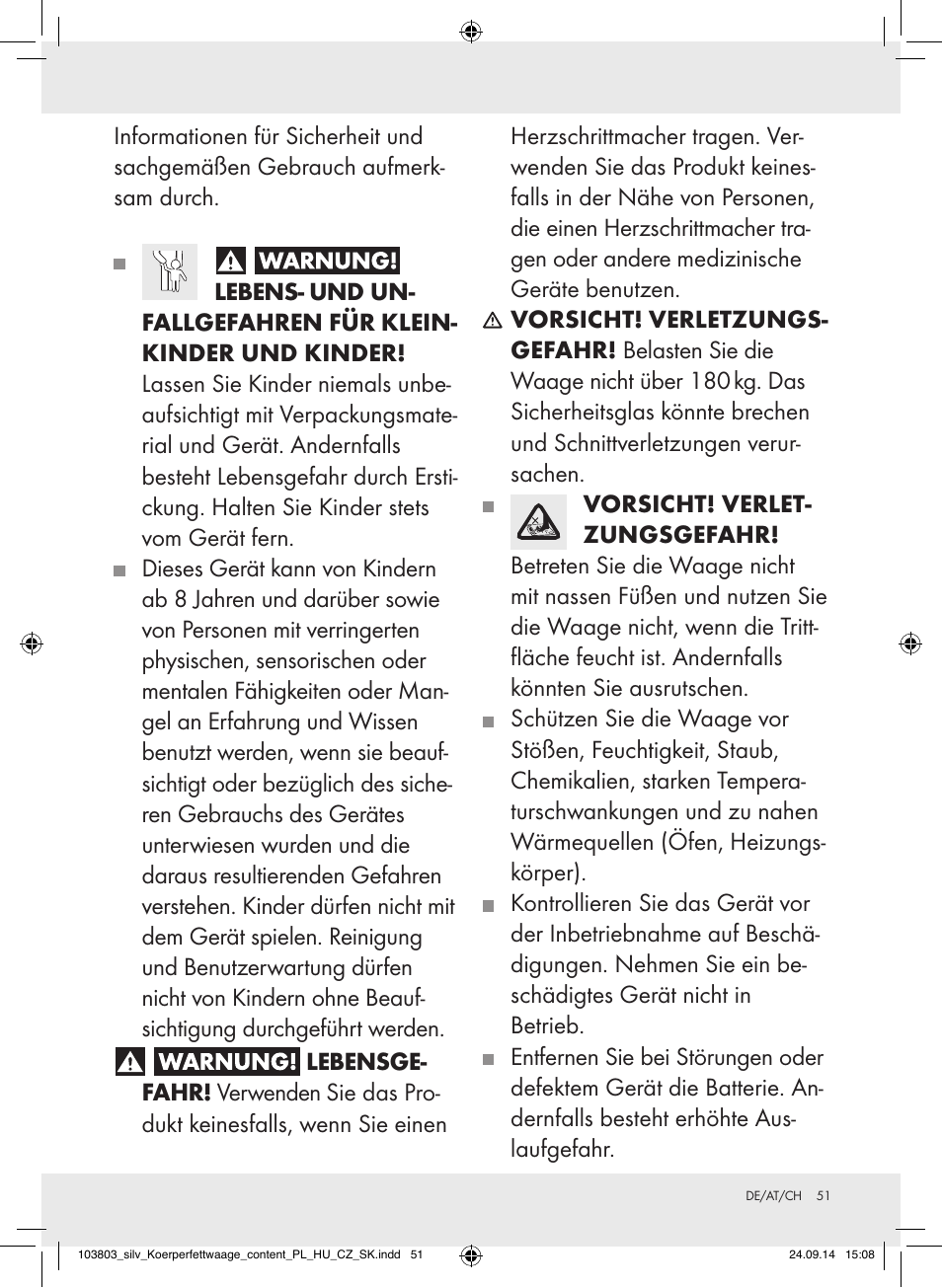 Silvercrest 103803-14-01/103803-14-02 User Manual | Page 51 / 57