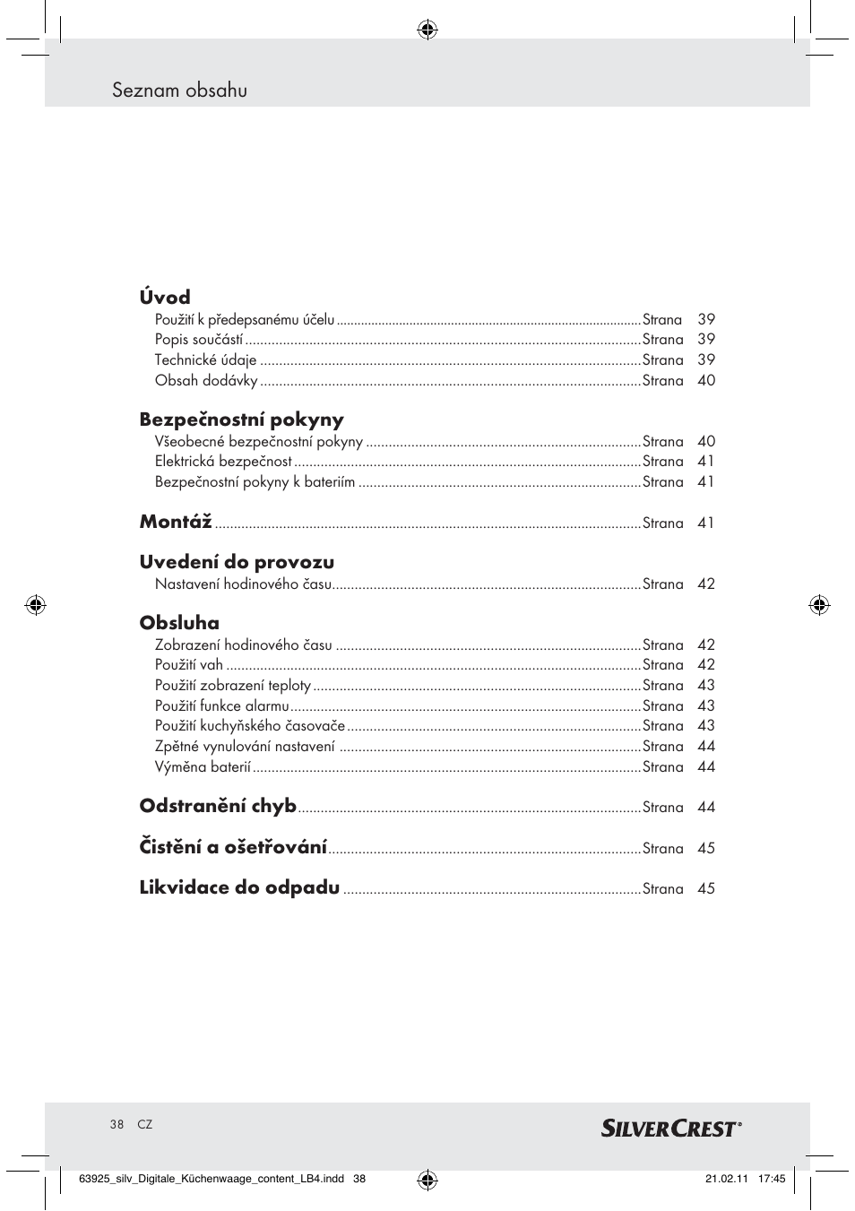 Silvercrest Z30170 User Manual | Page 36 / 60