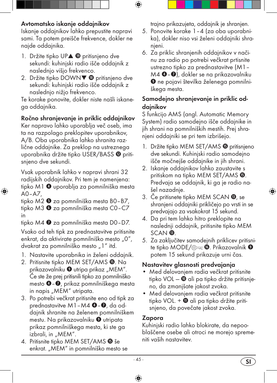 Silvercrest KH 2398 User Manual | Page 47 / 98