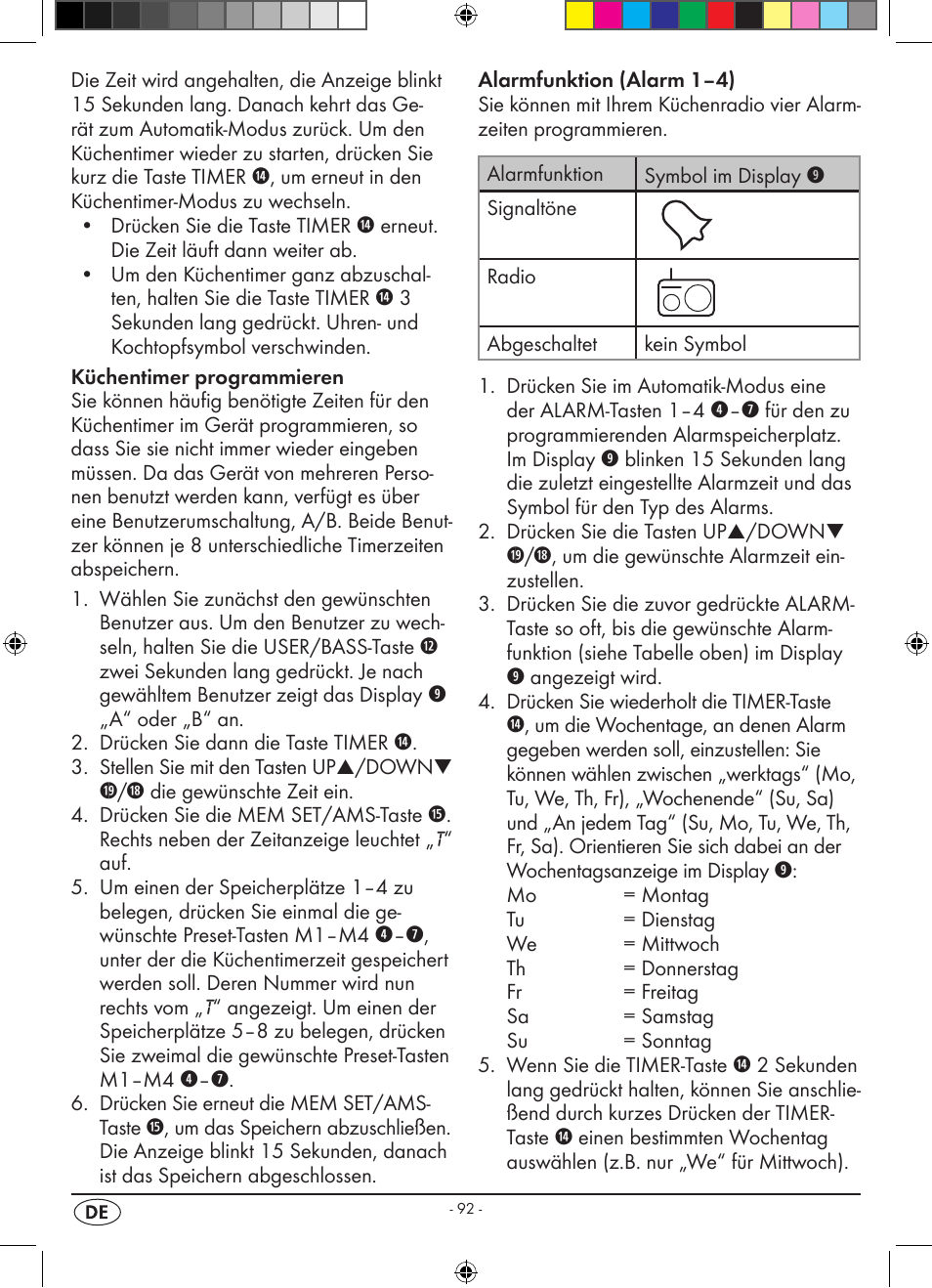 Silvercrest KH 2398 User Manual | Page 94 / 98