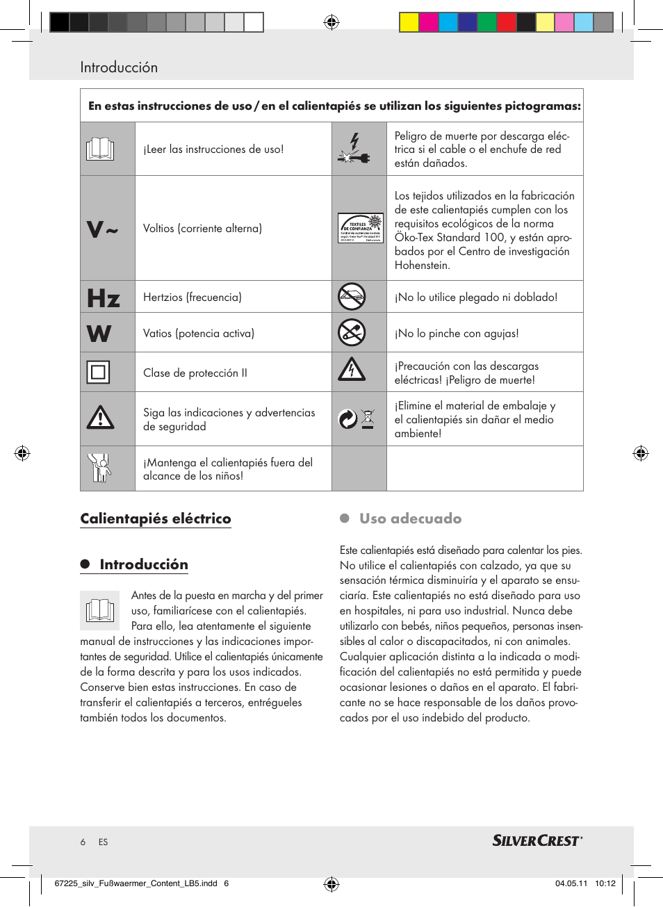 Introducción | Silvercrest Foot Warmer User Manual | Page 2 / 40