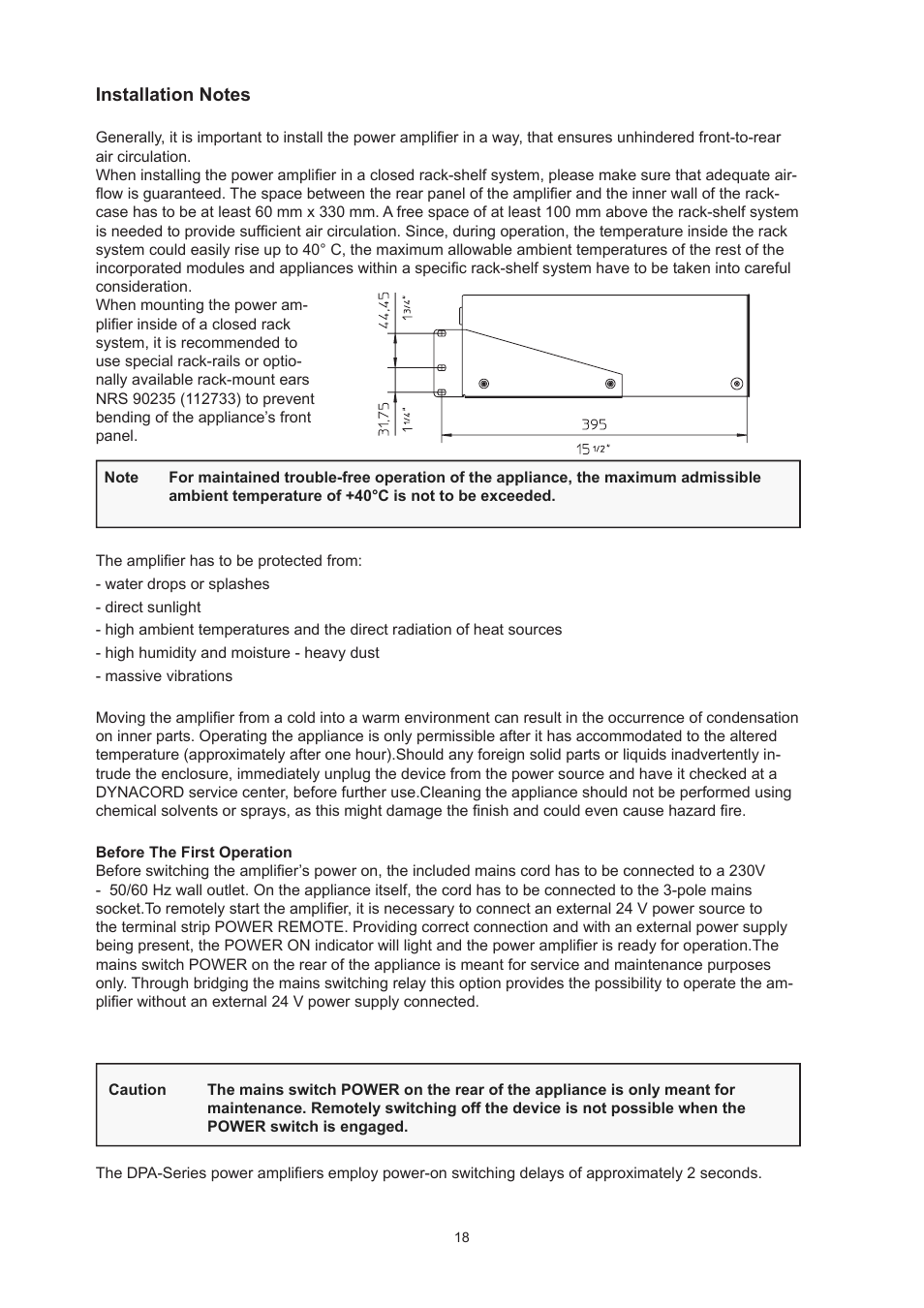 Dynacord DPA 4260 User Manual | Page 18 / 48
