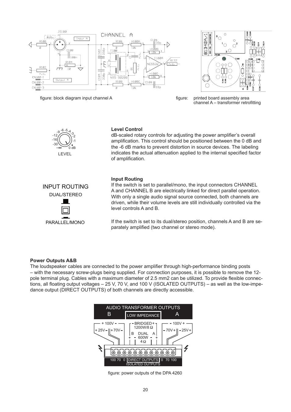 Input routing | Dynacord DPA 4260 User Manual | Page 20 / 48